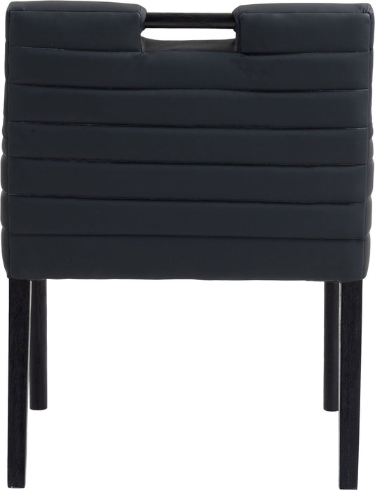 Aimee - Dining Arm Chair - Black Legs