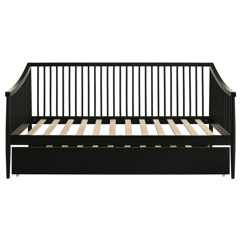 Delgado Windsor Twin Wood Daybed with Trundle Black