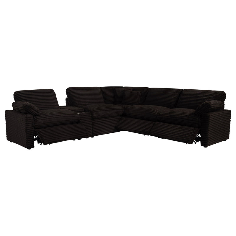 Collins 6-piece Modular Power Reclining Sectional Chocolate Brown