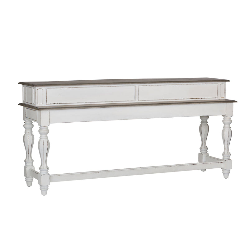 Magnolia Manor - Console Bar Table - Antique White