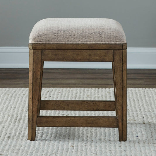 Carolina Park - Upholstered Console Stool - Amber Brown
