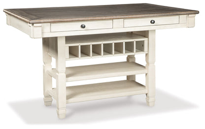 Bolanburg - Rectangular Dining Room Counter Table - Beige