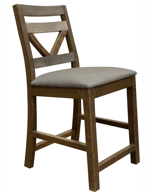 Loft 24" Barstools, Gray/Brown (Set of 2)