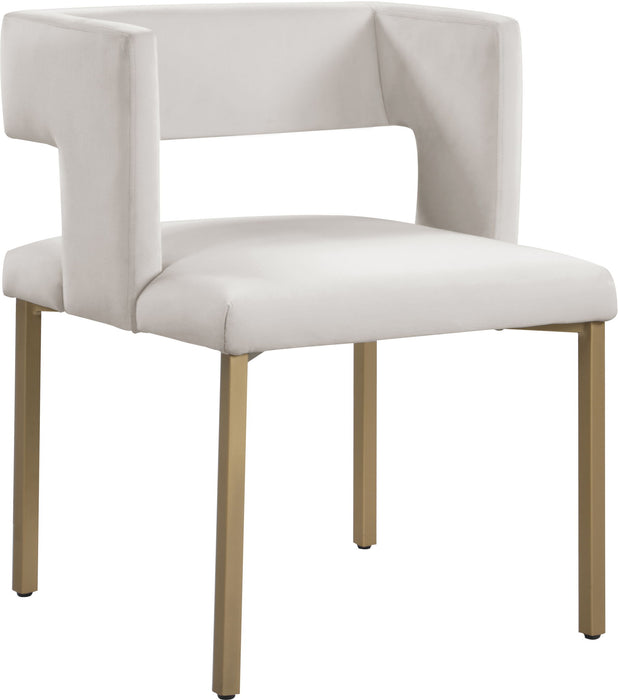 Caleb - Dining Chair with Gold Legs (Set of 2)
