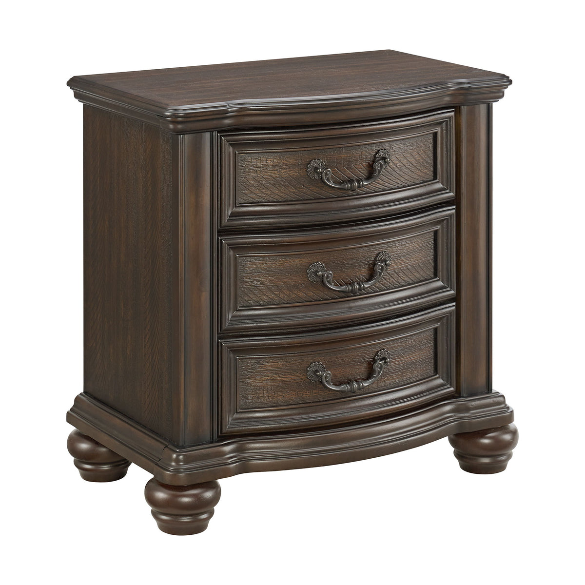Brunswick - 2-Drawer Nightstand With USB - Mahogany