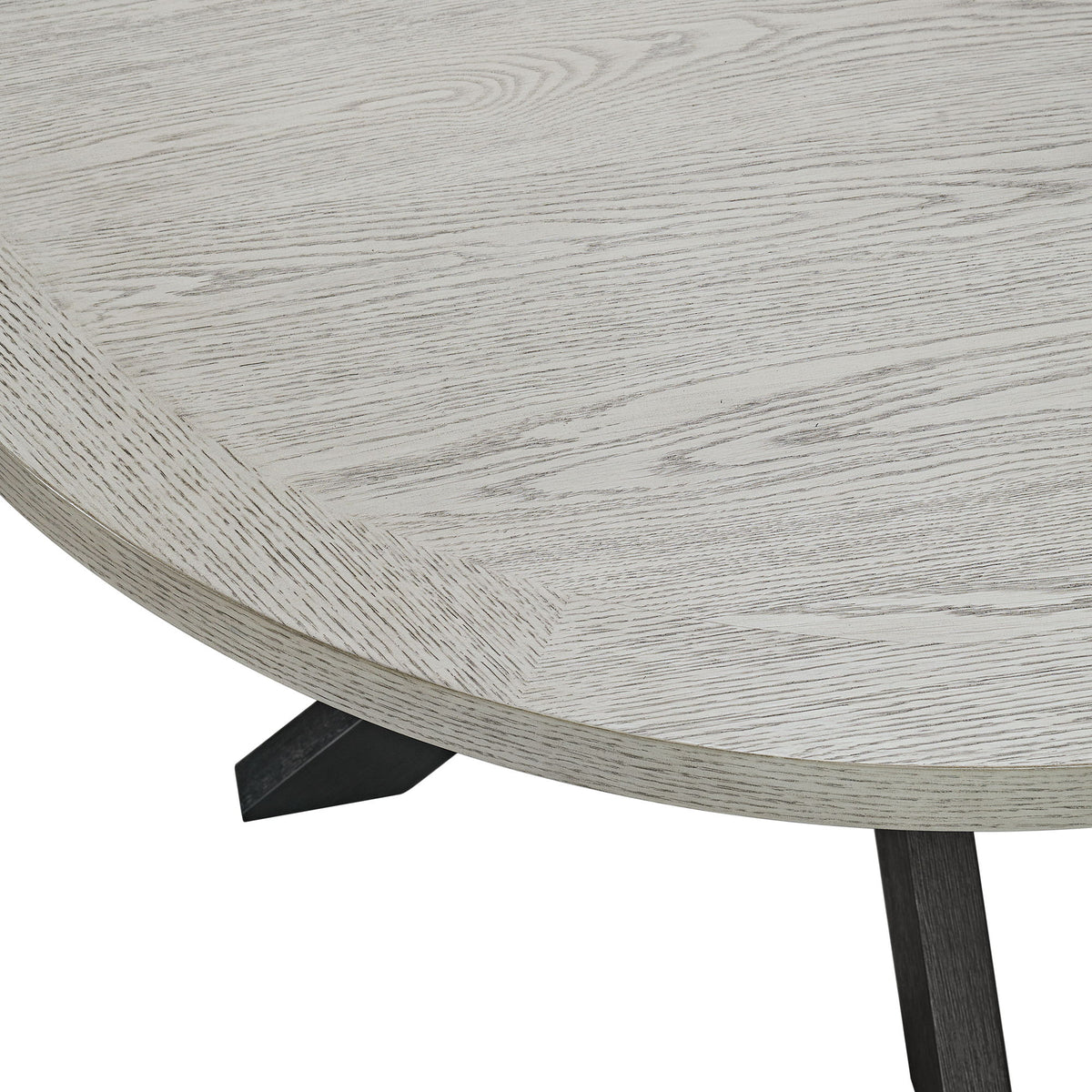 Axel - Round Dining Table - Espresso / Light Gray