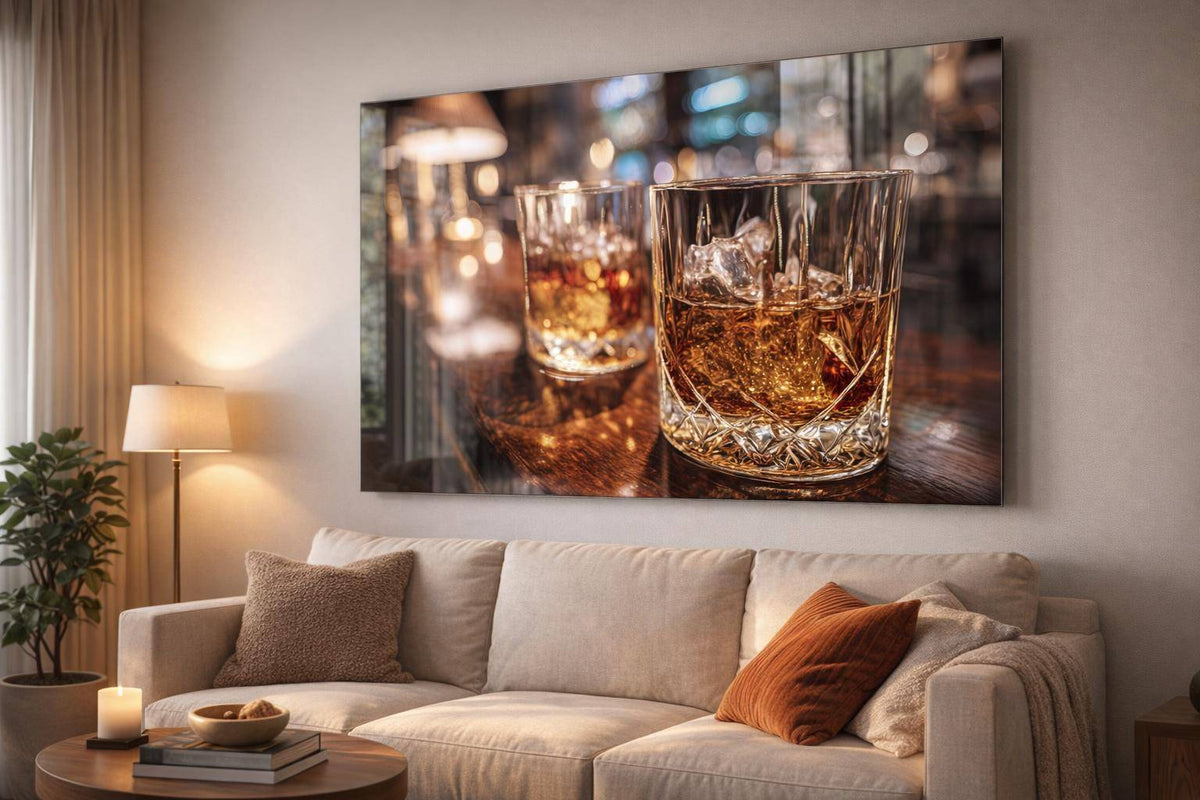 Amber Nightcap Tempered Glass With Foil - Amber / Brown