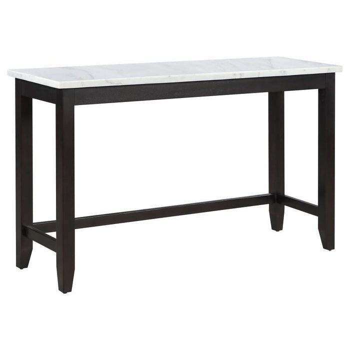 Toby - Marble Counter Dining Table - Rustic Espresso