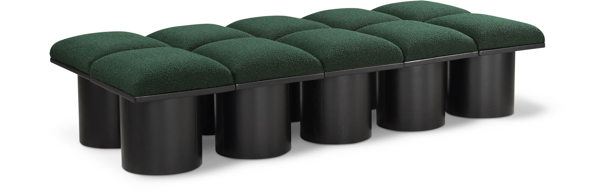 Pavilion - 10 Piece Modular Bench With Black Base
