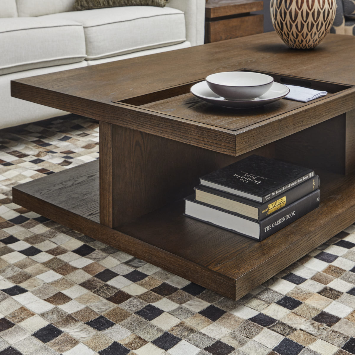 Flexsteel Athens Rectangular Coffee Table with Casters