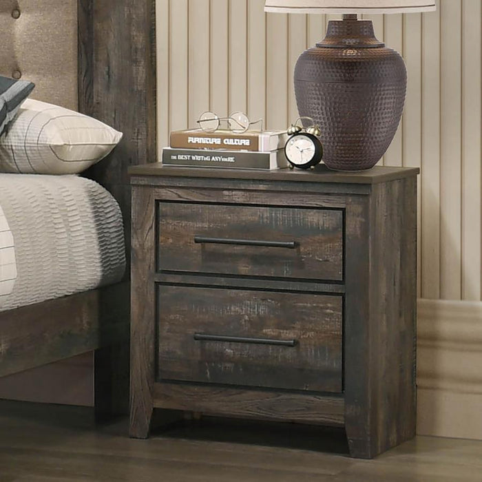 Ridgedale - 2-Drawer Nightstand - Weathered Brown