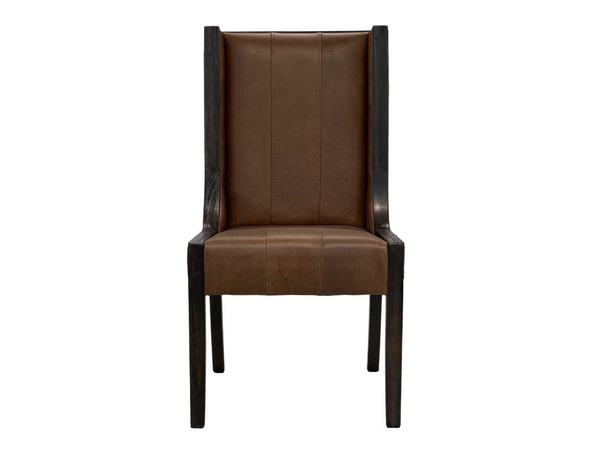 Balam - Leather Upholstered Chair (Set of 2) - Brown