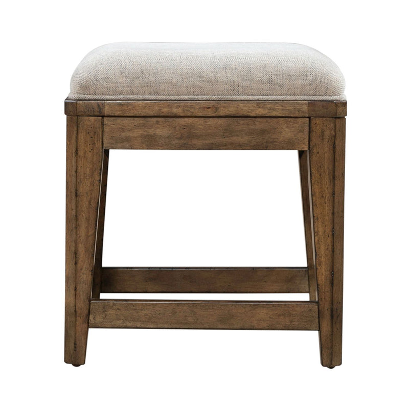 Carolina Park - Upholstered Console Stool - Amber Brown