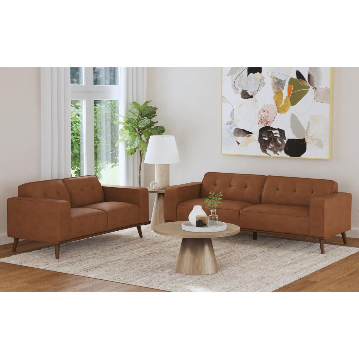 Destiny - Sofa With Wood Front