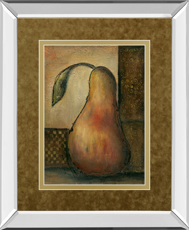 Peralicous Il By Joyce Combs - Mirror Framed Print Wall Art - Light Brown