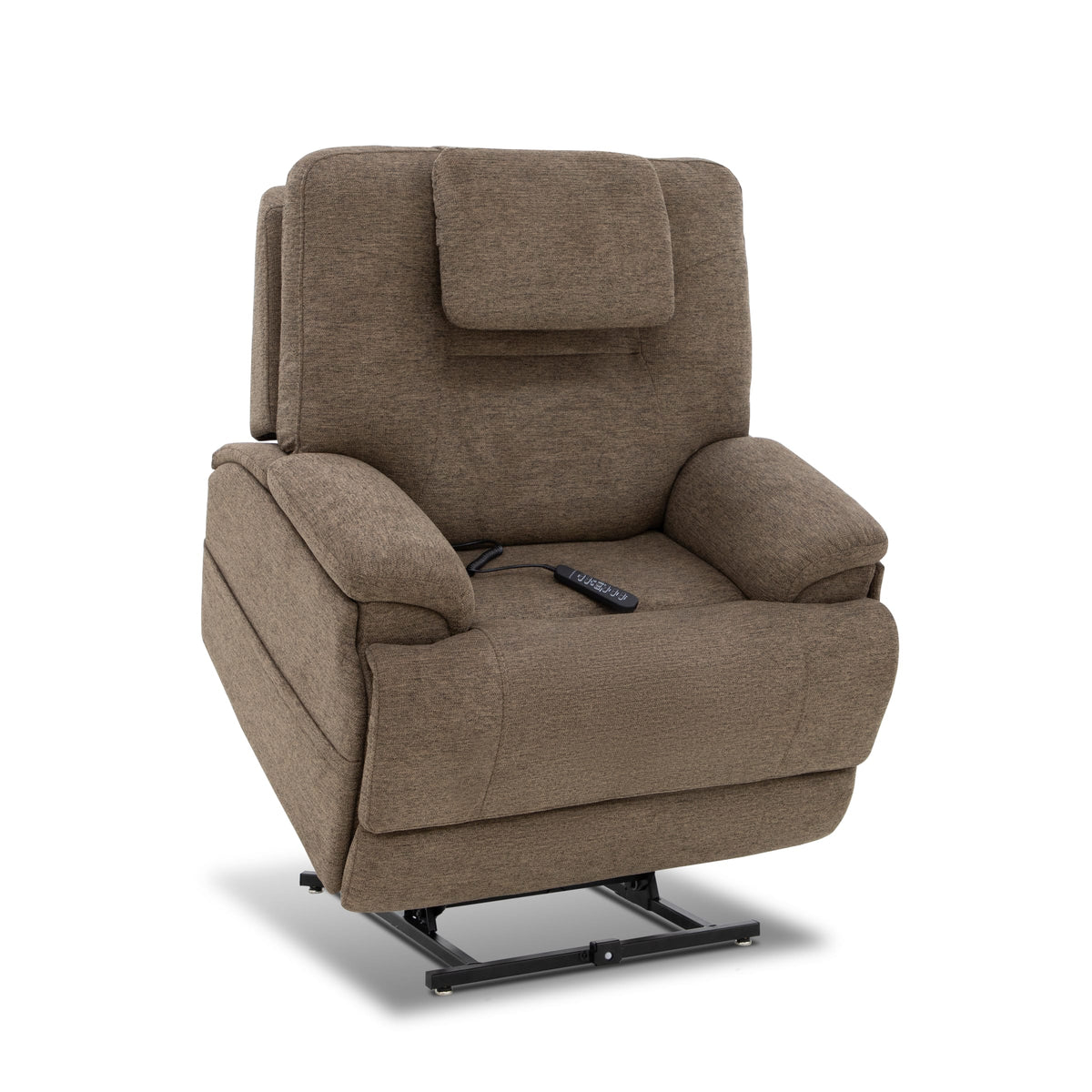 Flexsteel Zecliner Model 4+ Power Lift Recliner with Power Headrest & Lumbar, Heat & Massage