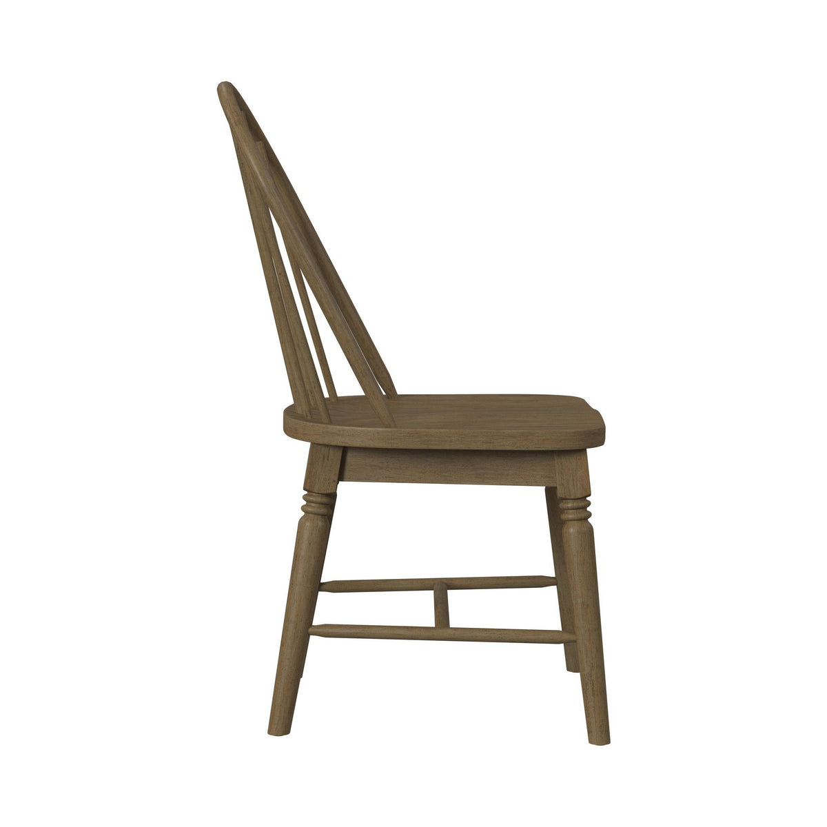 Heritage - Windsor Side Chair (Set of 2) With Leveler - Oak Brown