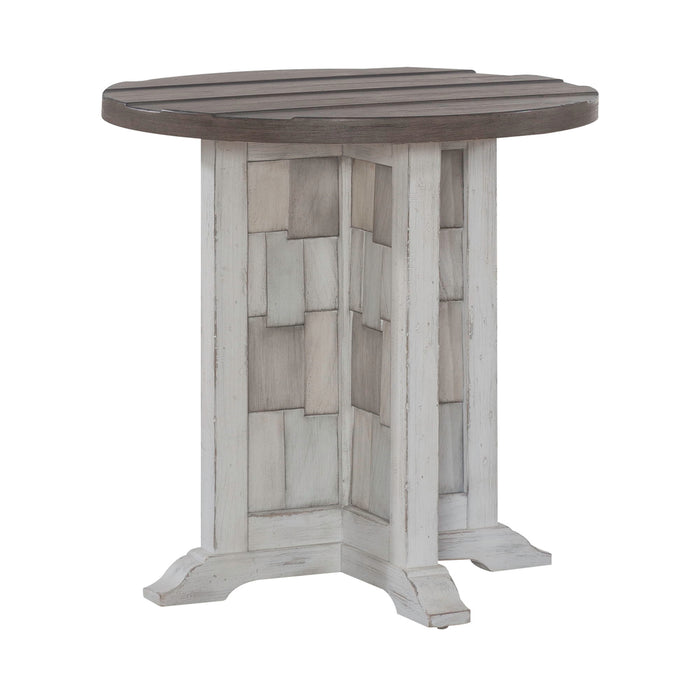 River Place - Round Chairside Table - White