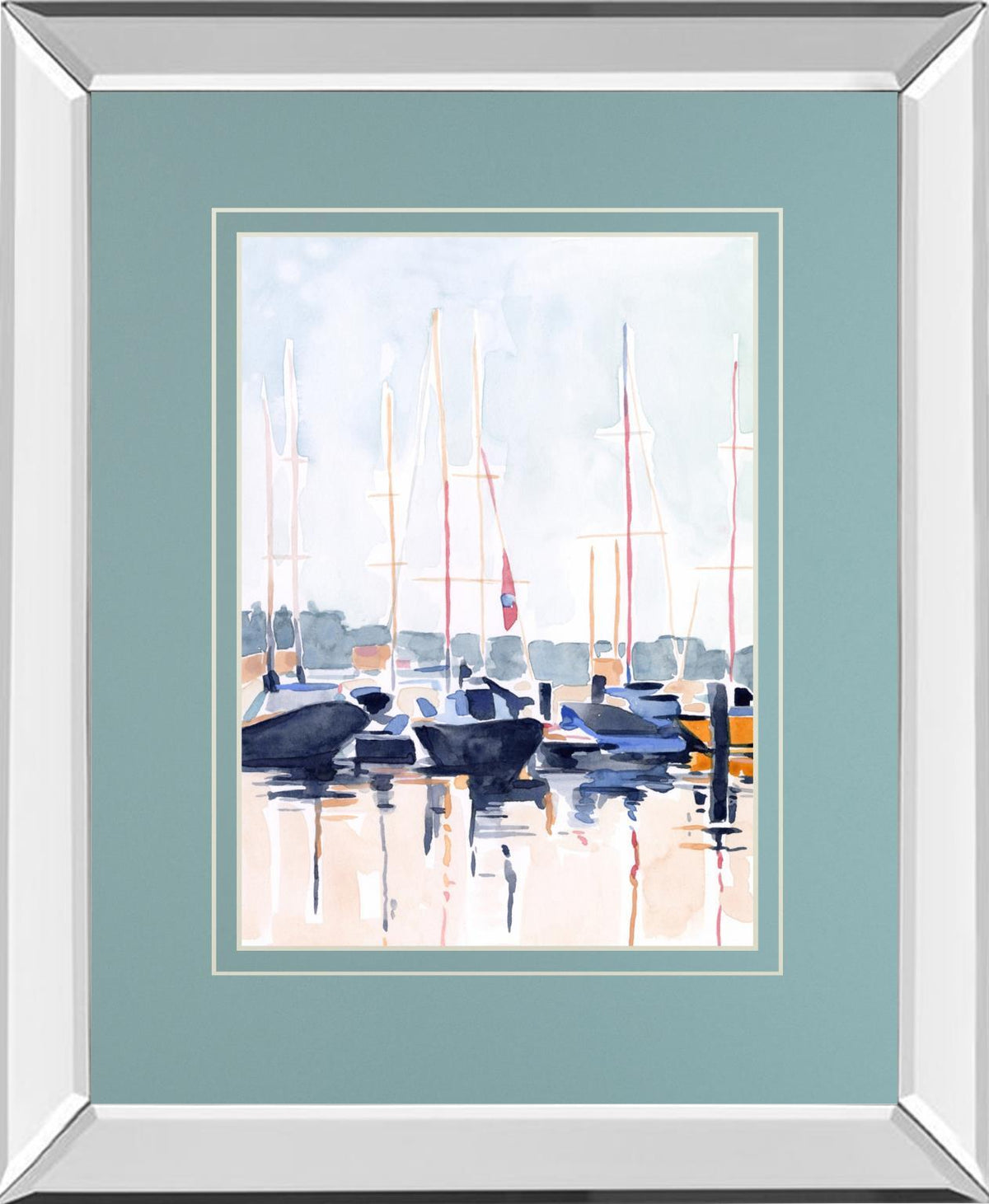 Watercolor Boat Club II By Emma Scarvey - Light Blue