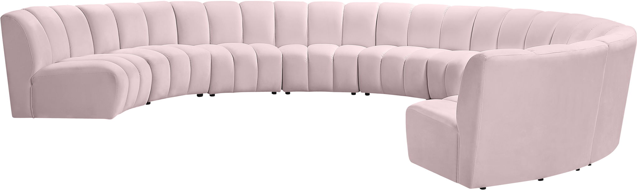 Infinity - 9 Piece Velvet Modular Sectional