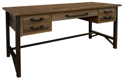 Loft - Desk - Two Tone Gray / Brown