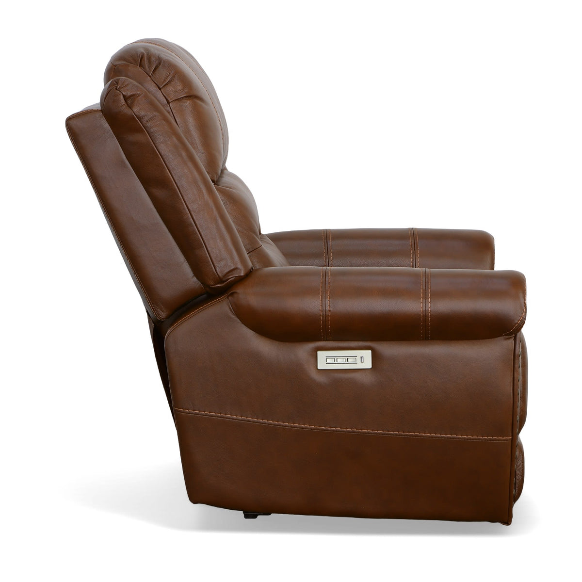 Flexsteel Oscar Power Recliner with Power Headrest & Lumbar
