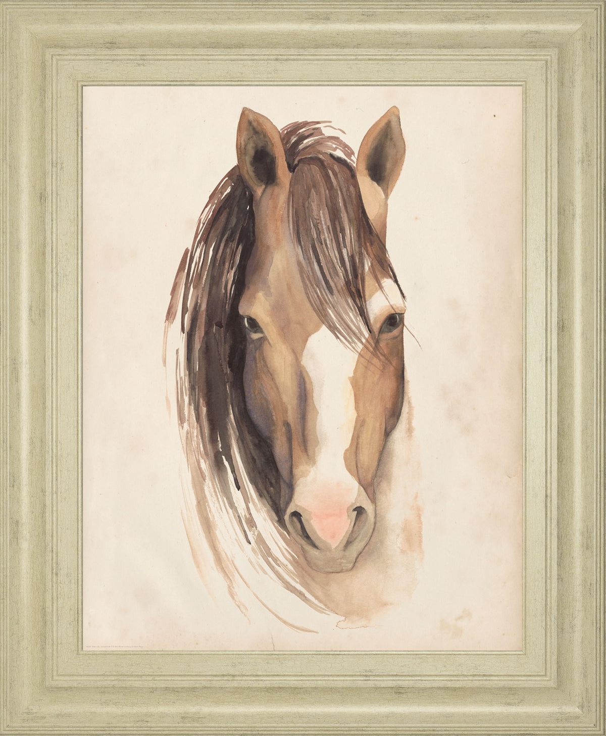 Watercolor Animal Study - Wall Art - Beige