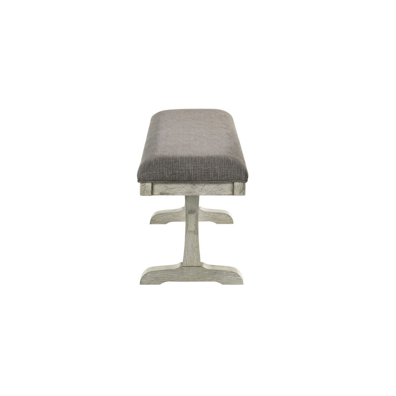 Hallendale - Upholstered Dining Bench - Gravel Wash