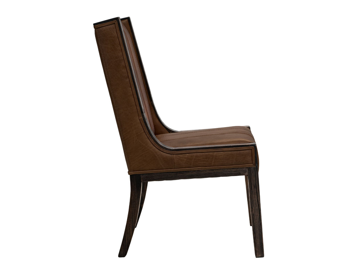 Balam - Leather Upholstered Chair (Set of 2) - Brown