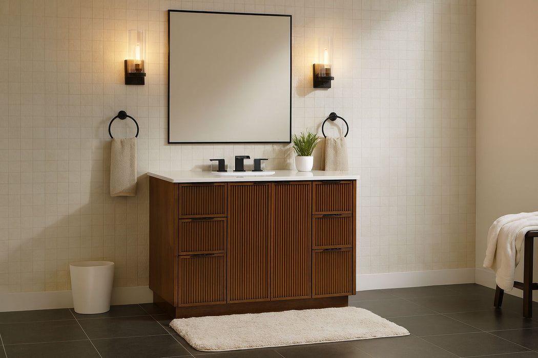 Willard - Engineered Stone And Solid Wood Bathroom Vanity