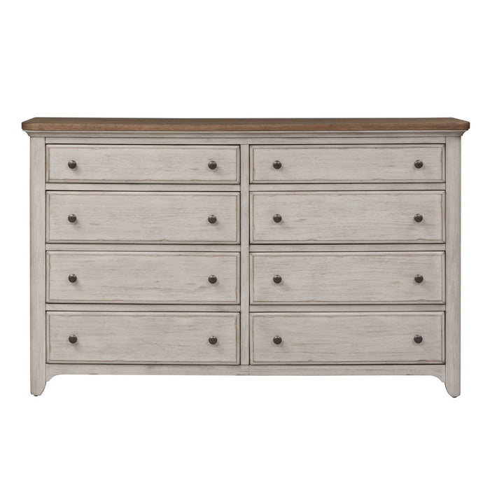 Farmhouse Reimagined - 8 Drawer Dresser - White