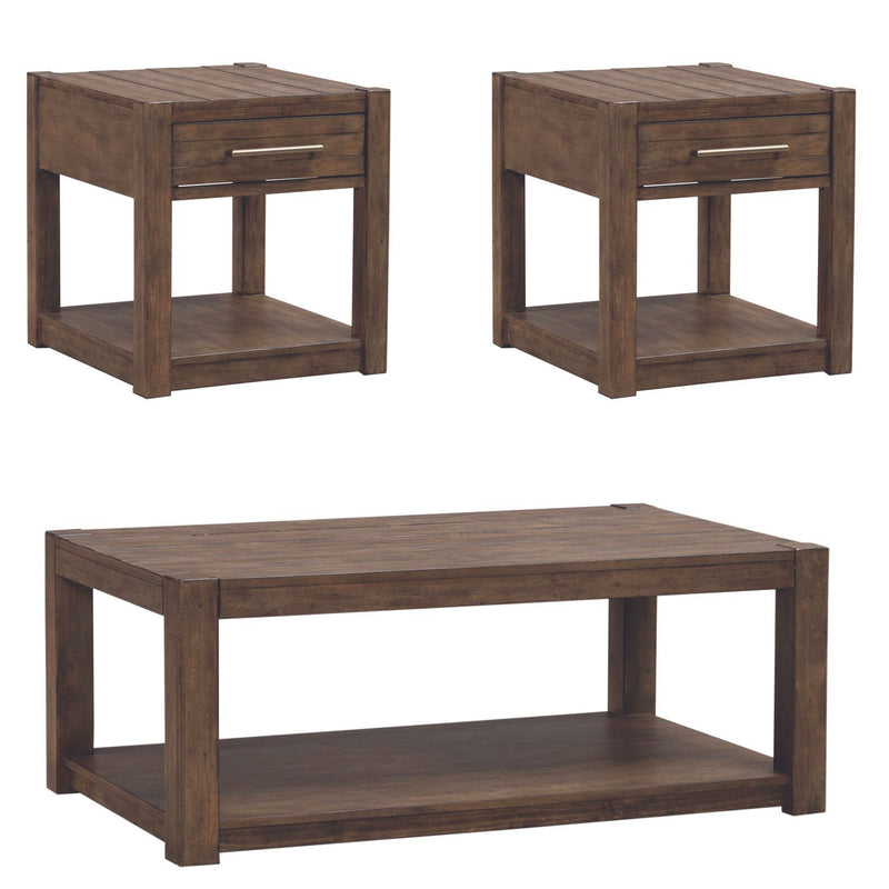 Broadmore - 3 Piece Set - Cobblestone Brown