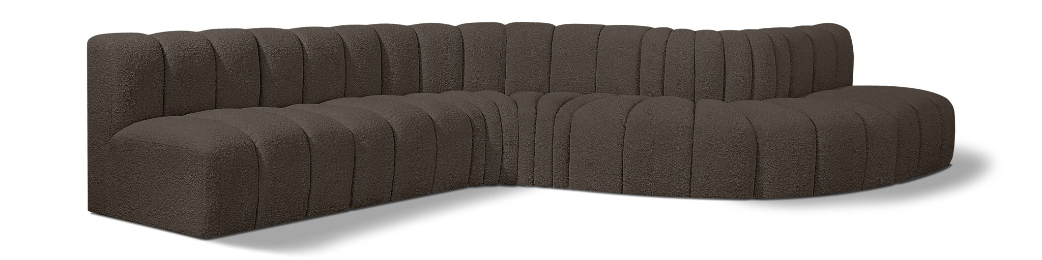 Arc - Boucle Fabric 7 Piece Modular Sofa