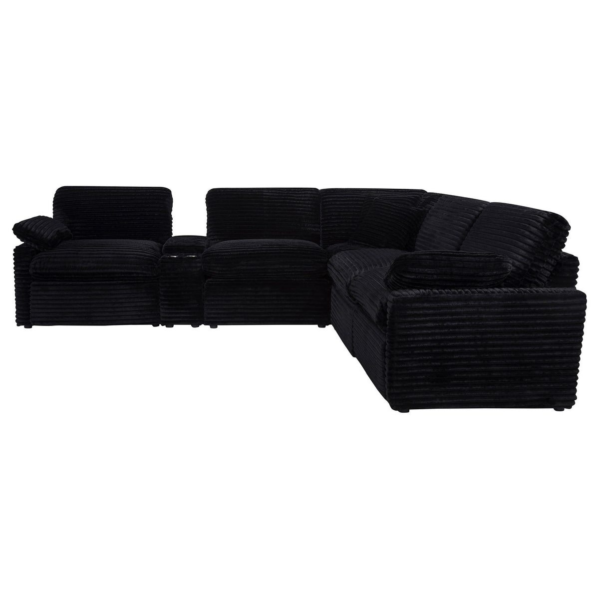 Collins 6-piece Modular Power Reclining Sectional Black