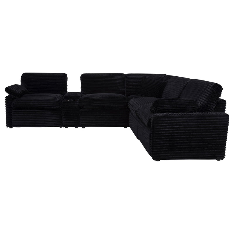 Collins 6-piece Modular Power Reclining Sectional Black