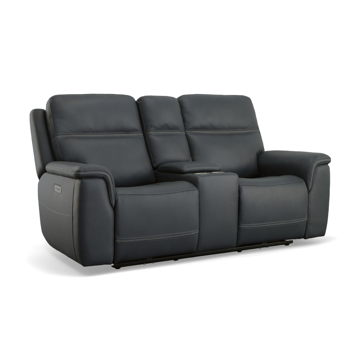 Flexsteel Sawyer Pwr Recl Loveseat w/ Console, Pwr Hdrsts, Lumbar