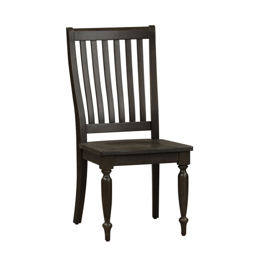 Harvest Home - Slat Back Side Chair - Chalkboard