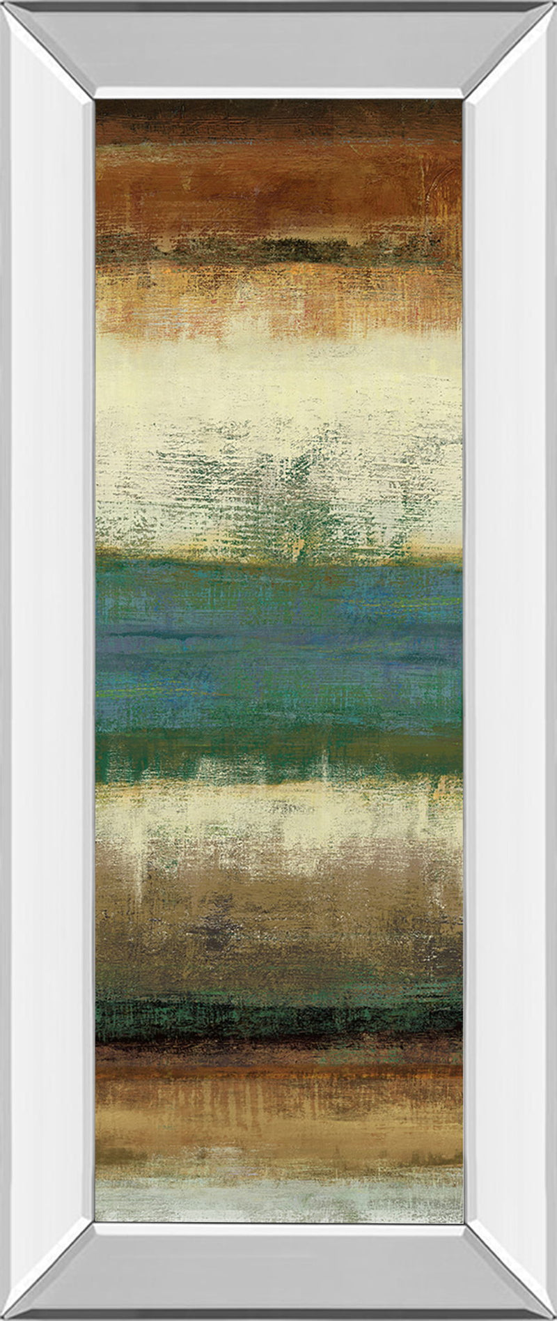 Sky By Allison Pearce - Mirror Framed Print Wall Art - Beige