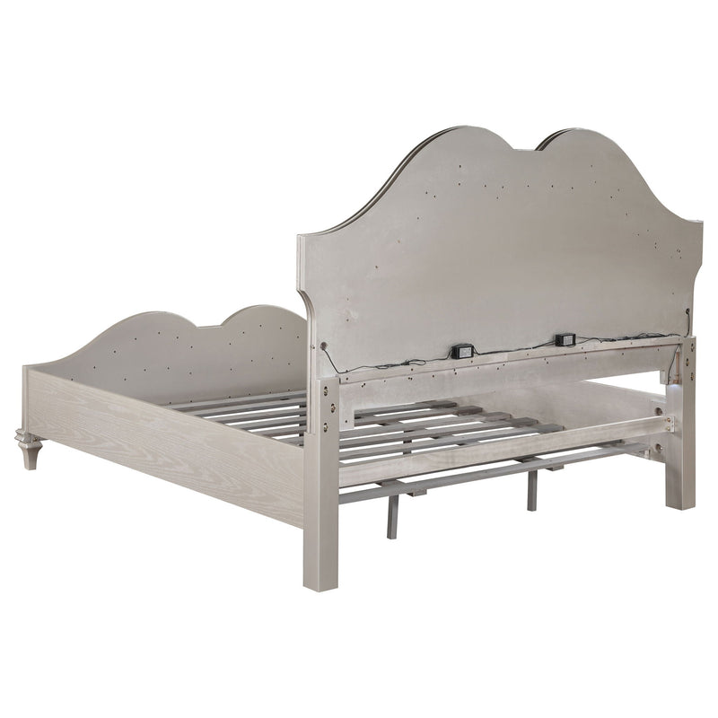 Evangeline 5-piece California King Bedroom Set Silver Oak