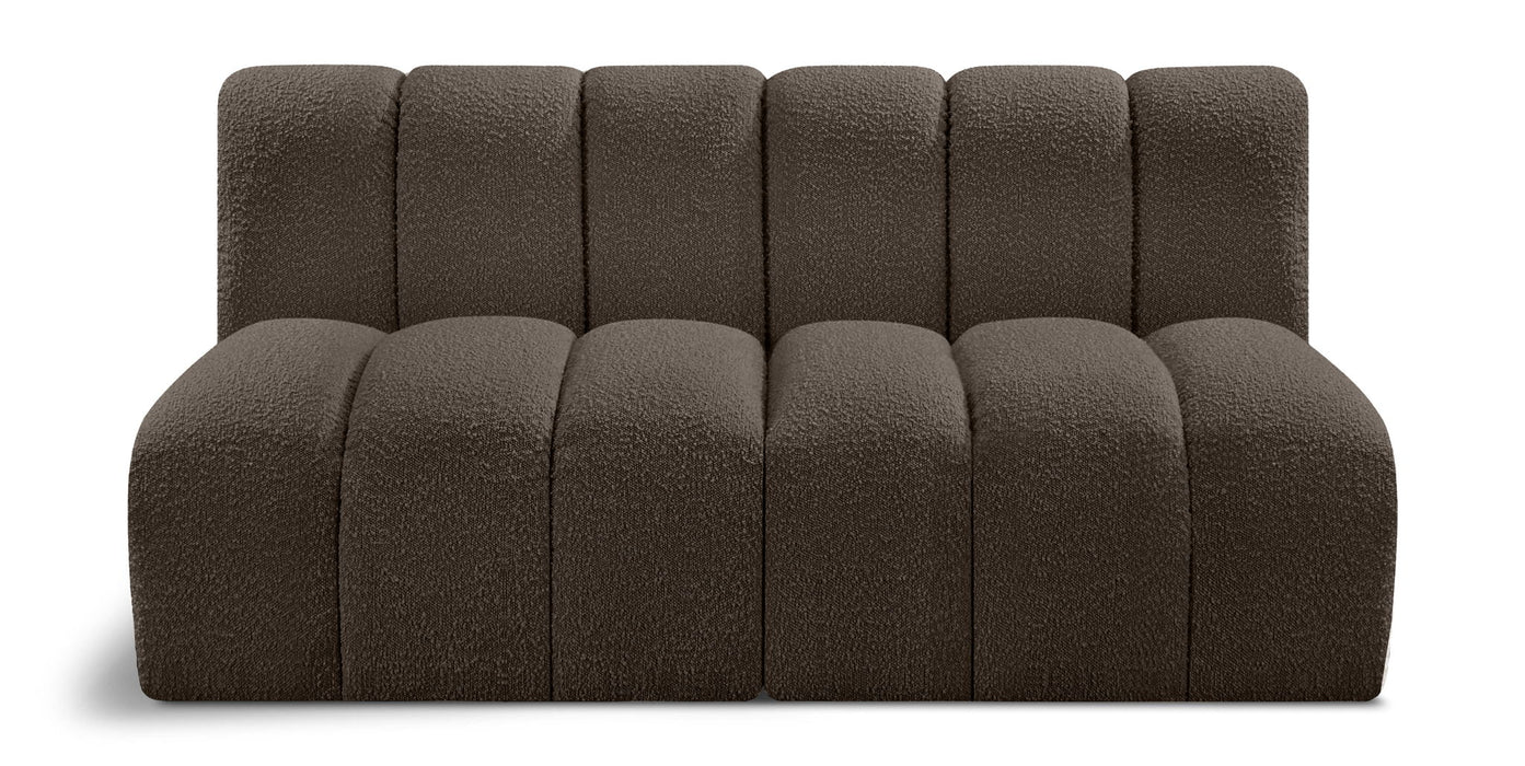 Arc - Boucle Fabric 2 Seats Modular Sofa