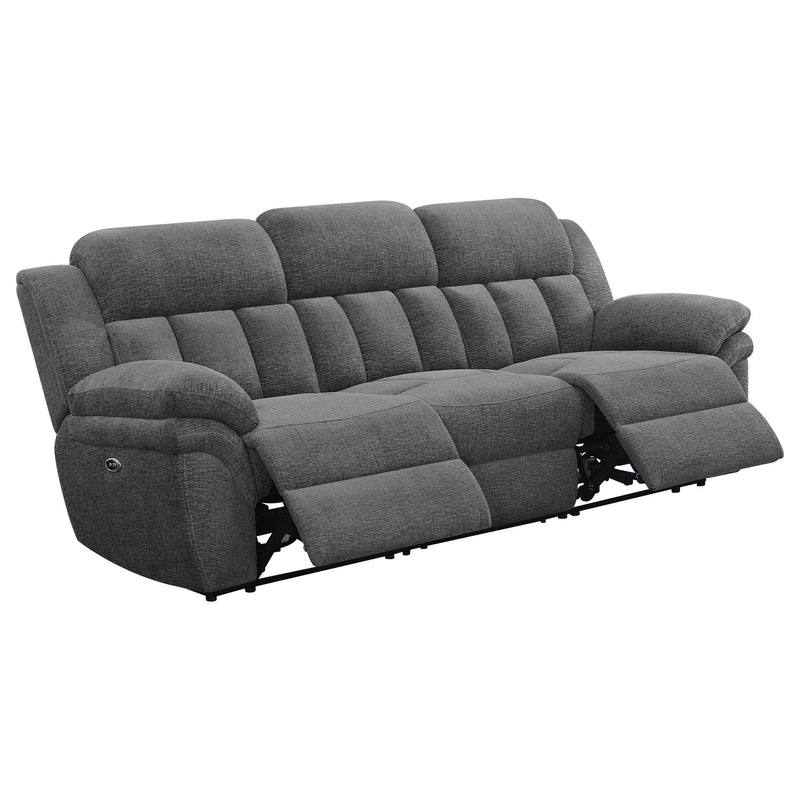 Bahrain Upholstered Power Sofa Charcoal