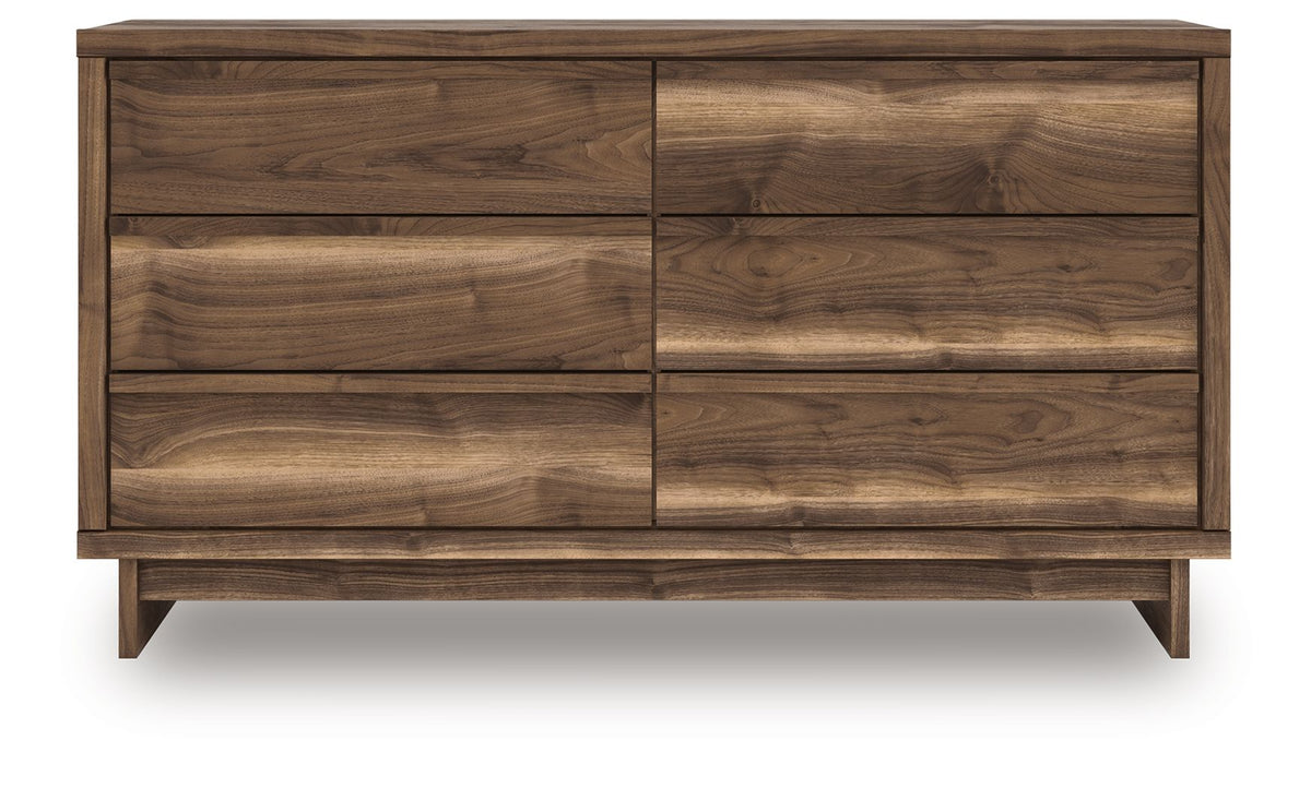 Chirason - Six Drawer Dresser - Brown