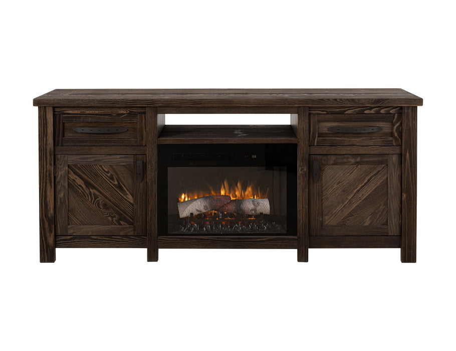 Dutton - Electric Fireplace - Rookwood Brown