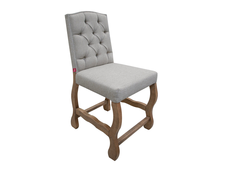 Marquez - Upholstered Chair With Tufted Back - Two Tone Light Brown