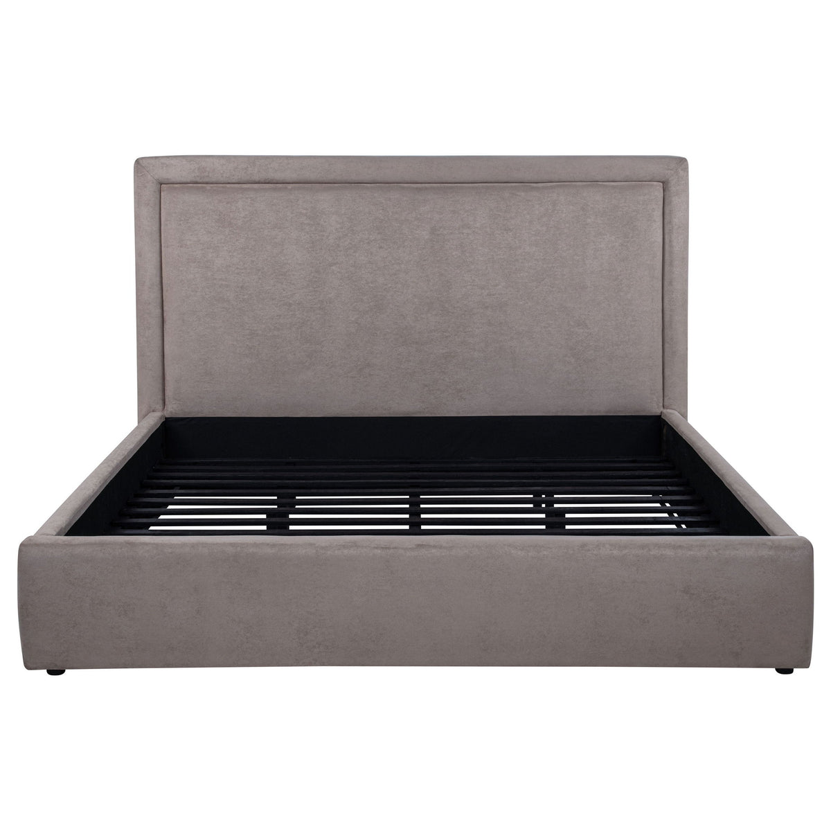 Lawson 54-inch Upholstered Eastern King Platform Bed Mushroom