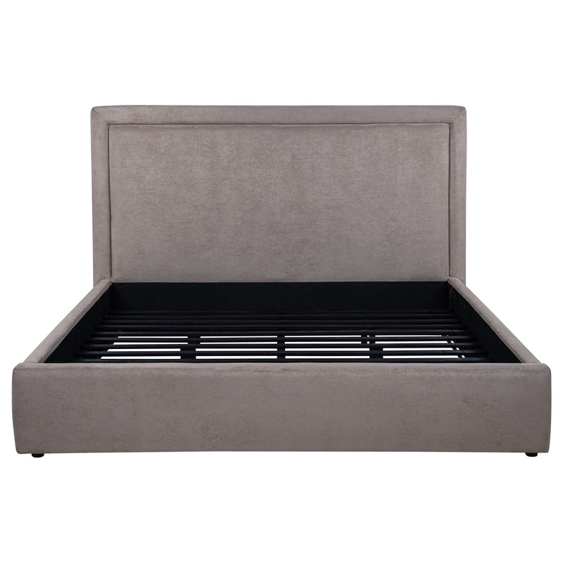 Lawson 54-inch Upholstered Eastern King Platform Bed Mushroom