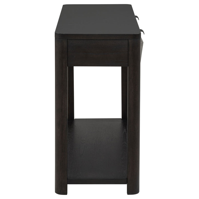 Marcelo Sofa Console Table with 2 Drawers and Shelf Coffee
