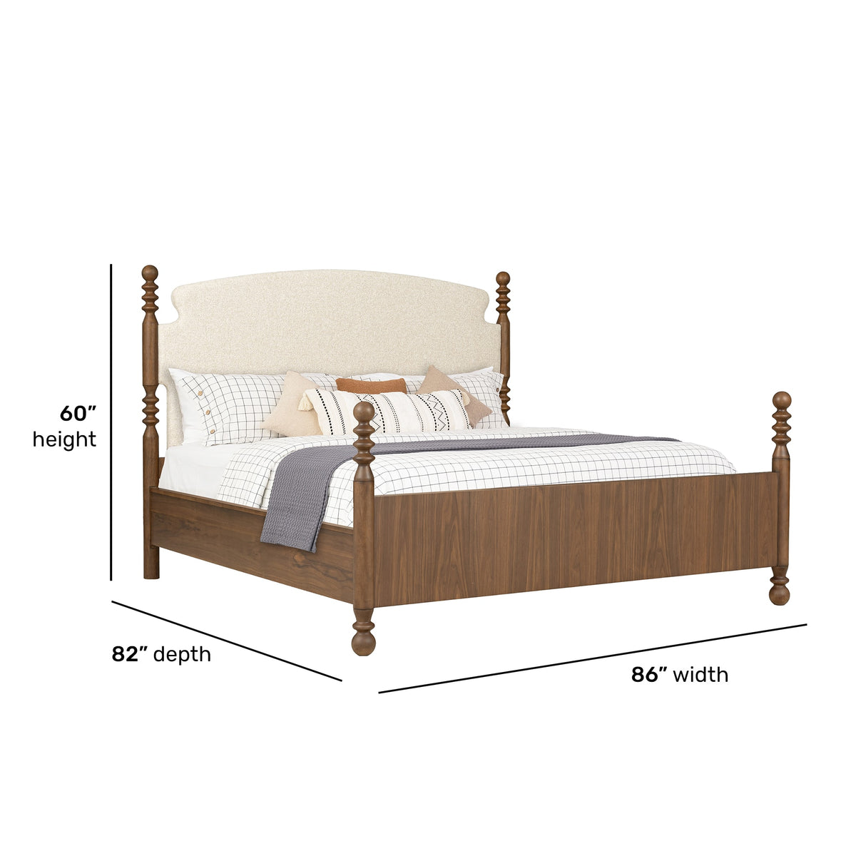 Flexsteel Azalea King Upholstered Bed