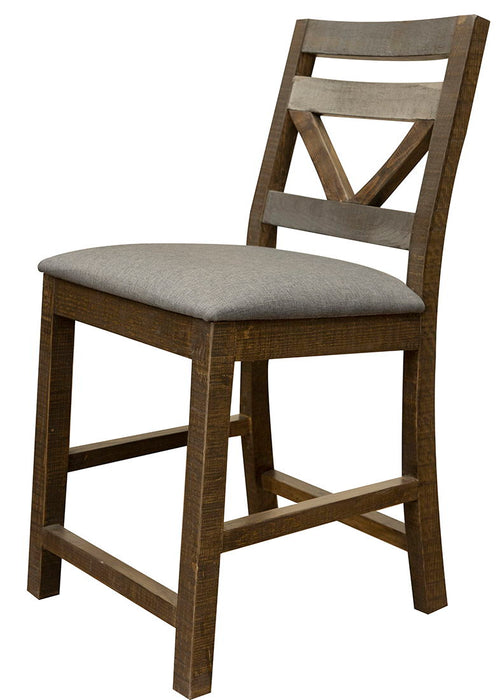 Loft Brown - 24” Barstool - Two Tone Gray / Brown