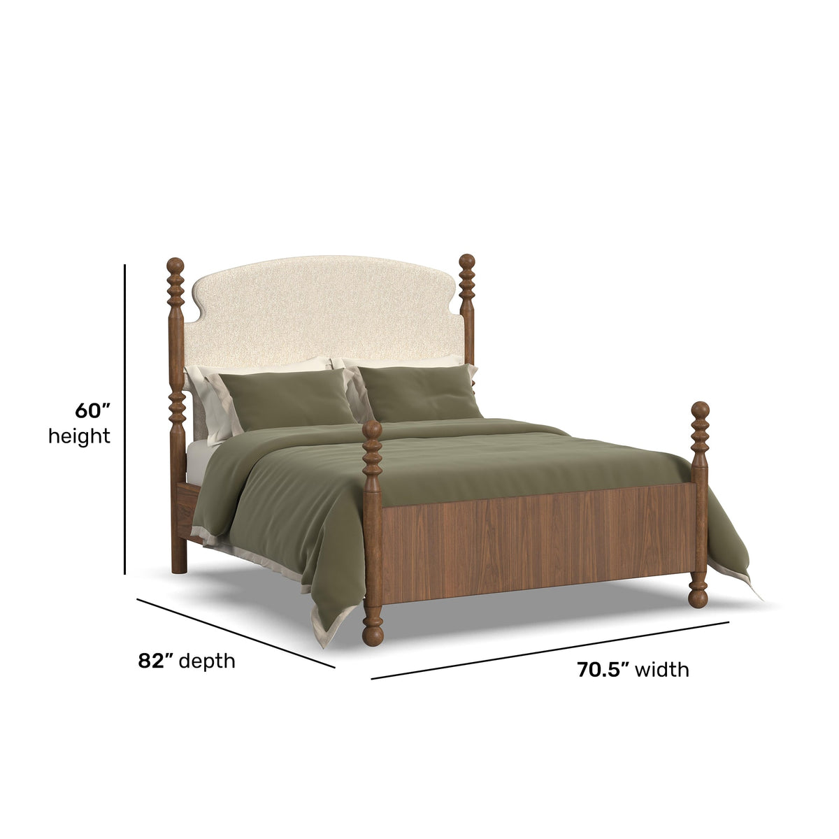 Flexsteel Azalea Queen Upholstered Bed